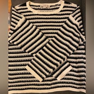 LOFT black and white stripped sweater.  Never worn.